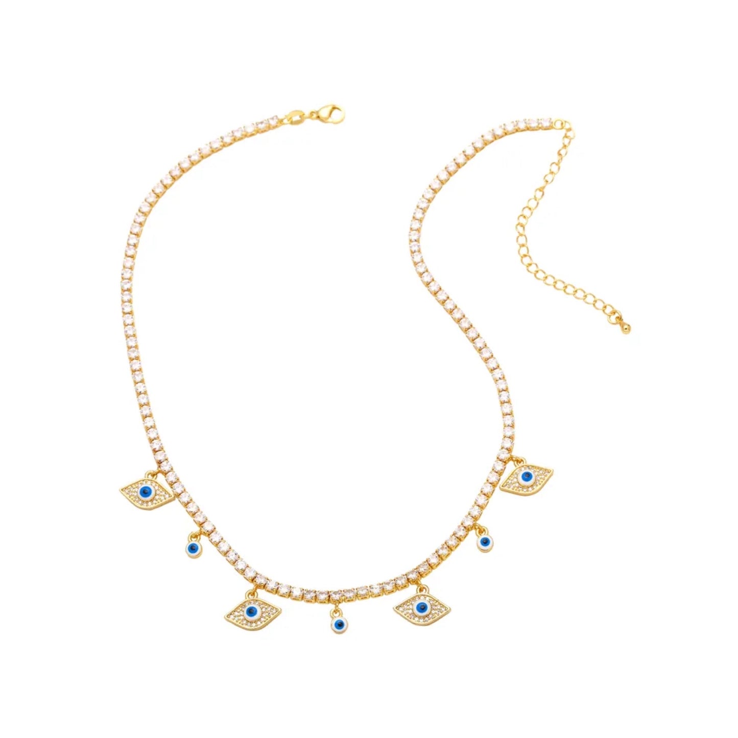 COLLAR OJO AZUL