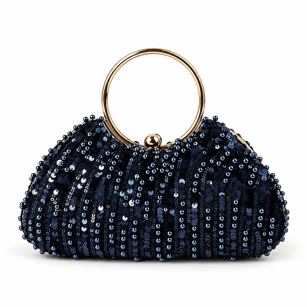 Clutch de Lentejuelas con Asa Superior
