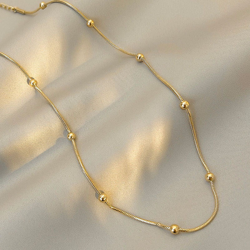 COLLAR DORADO BOLITAS